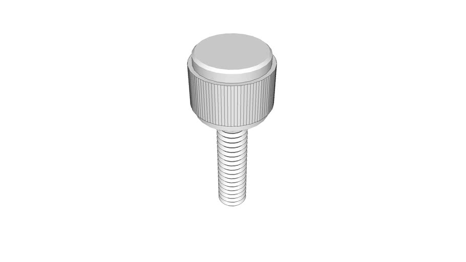 thumb screw, machine, knurled head, 0.2520 x 1 in. McMasterCarr