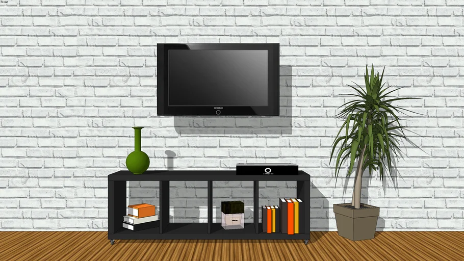 Tv+unit+DECOR ITEM+ACCESSORIES+BOAT+YELLOW+WOOD +CONCRETE+VASE+LCD+MOVEABLE