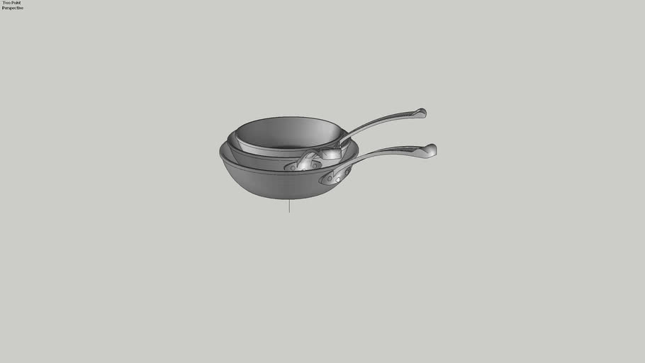 Aluminum Frying Pan 3D Warehouse