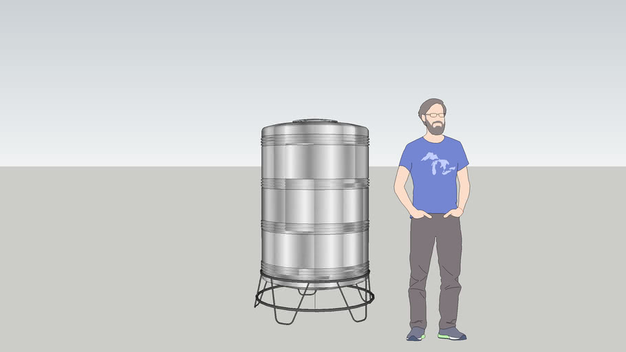 stainless steel water tank | 3D Warehouse