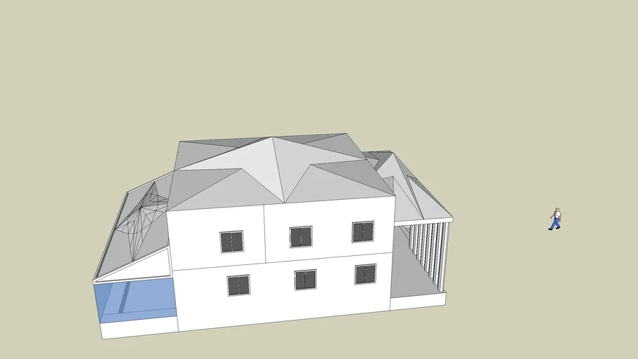 white building 3D Warehouse
