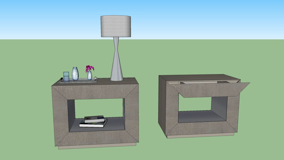 Trane Nightstand by Bernhardt Furniture 3D Warehouse