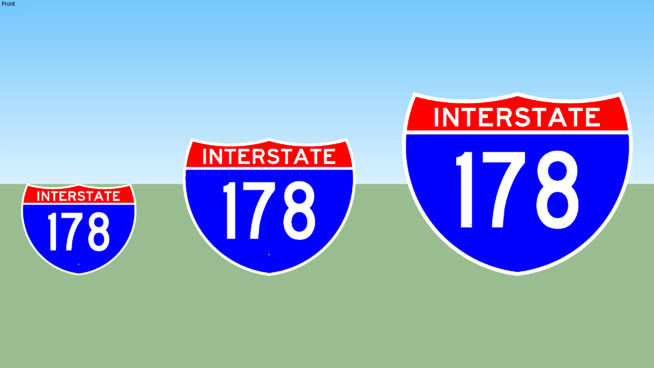 Interstate 178 Sign