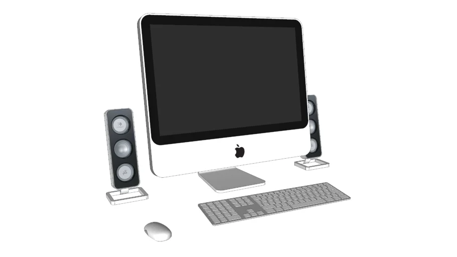 Computer, apple, mac, monitor, desktop