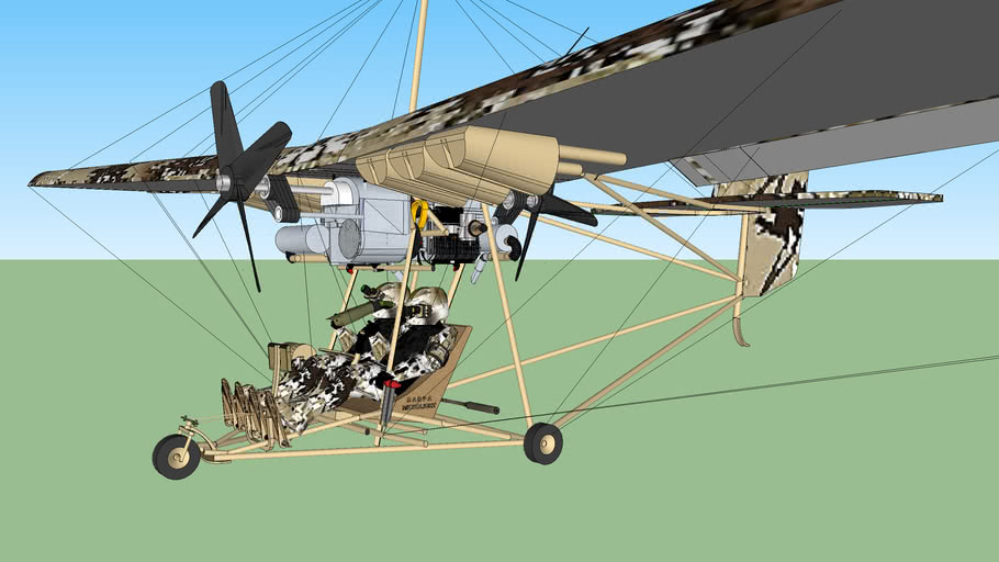 USMCMARINESDESERTCAMOFIELDSURVEILANCETWINENGINEULTRALIGHT