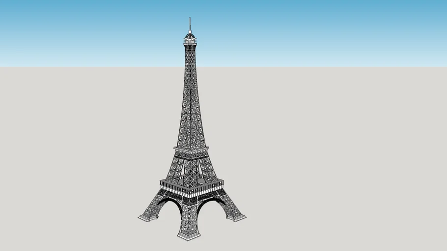 Eiffel Tower 3D Printable | 3D Warehouse for Free Printable Eiffel Tower Pictures