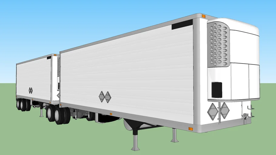 2008 GREAT DANE 38' B TRAIN REEFER's | 3D Warehouse