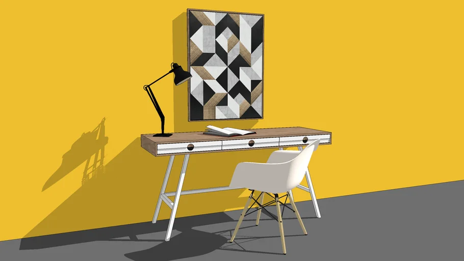 home desk | 3D Warehouse