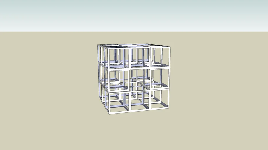 A Cube Consturcted of Paper (8^3) nub