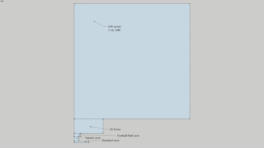 Template for Various Acre sizes | 3D Warehouse