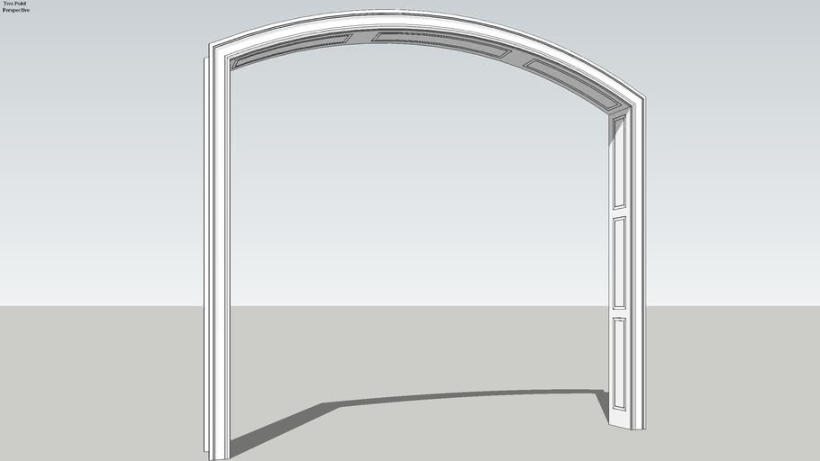 Arched Doorway Casing with Detailing