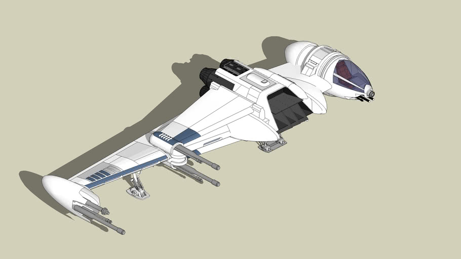 Slayn & Korpil A/SF-01 B-Wing Starfighter | 3D Warehouse