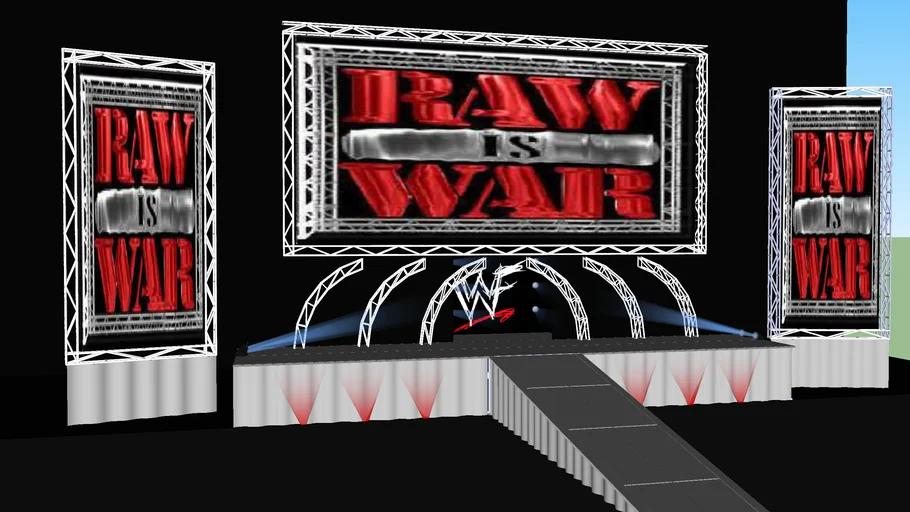 classic wwf raw stage 1999