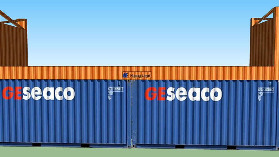 Container Double Stack 1 | 3D Warehouse