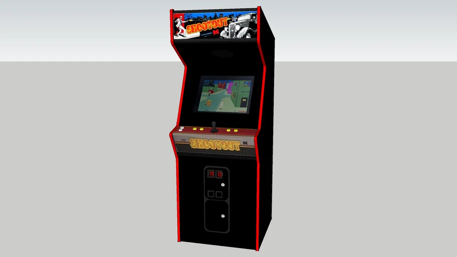 Shootout arcade game 3D Warehouse
