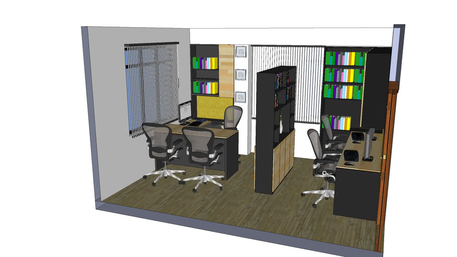 170 sqft Office Design 3D Warehouse