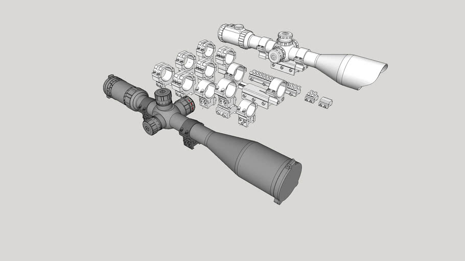 Airguns Hawke and UTG Scopes 3D Warehouse