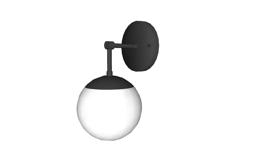 Schoolhouse Nova L Sconce with Opal Shade TB 3D Warehouse