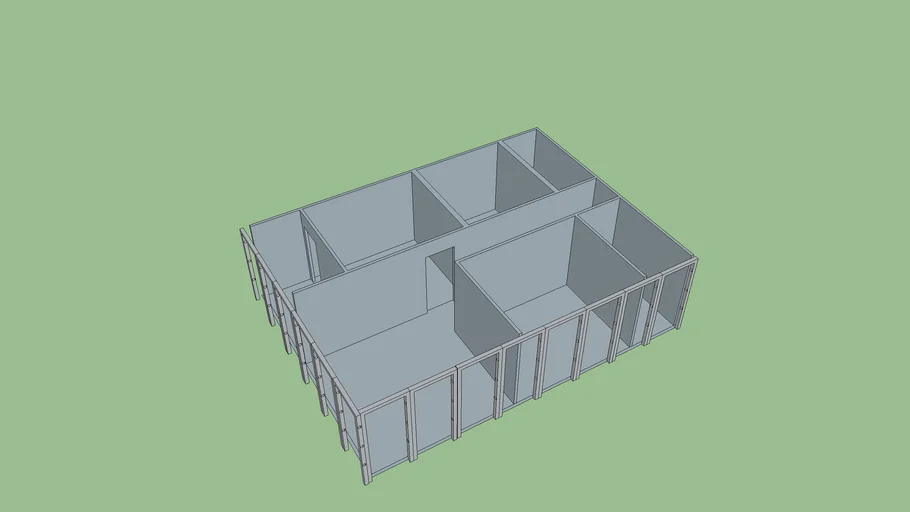 Estutura Casa Steel Frame 3d Warehouse