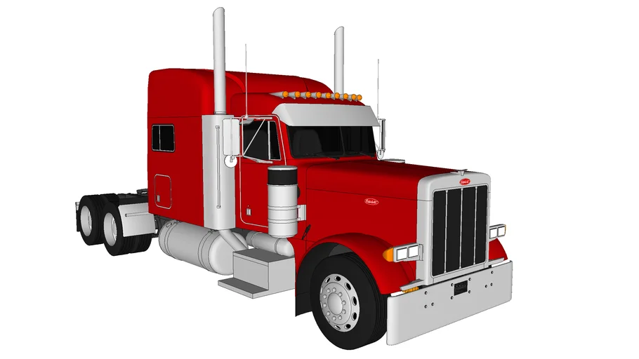 2004 Peterbilt 379EXHD Complete Detail - - 3D Warehouse