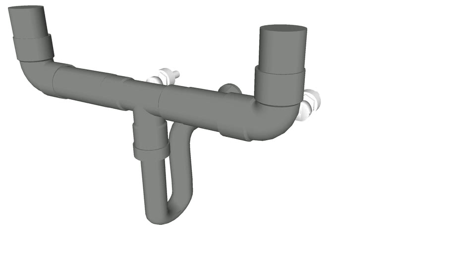Sink drain pipe drain pipe | 3D Warehouse