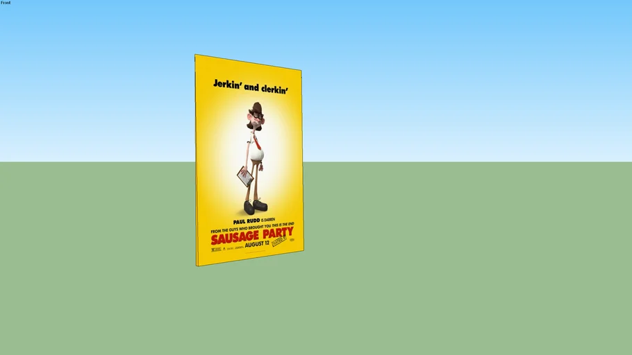 Sausage Party Darren Theatrical Standee 3d Warehouse 0676