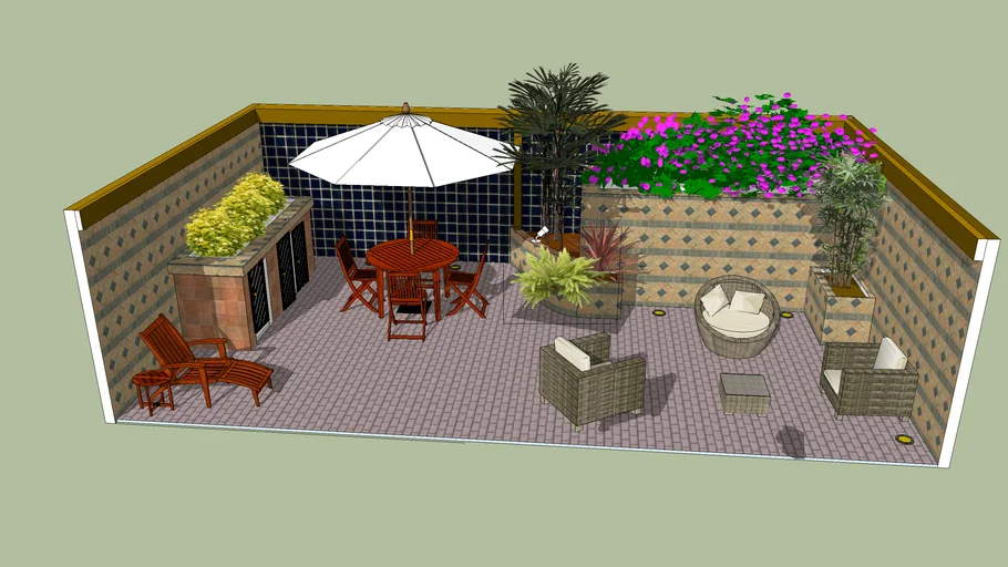 patio interior 3D Warehouse