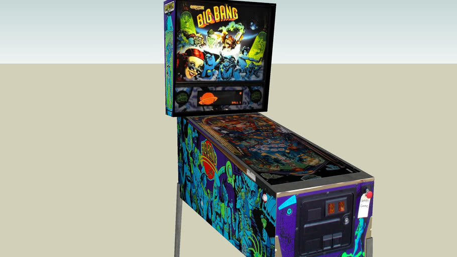 Big Bang Bar pinball machine 3D Warehouse