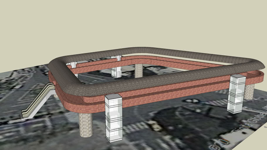 蘭陽技術學院 期末模型設計-天橋
