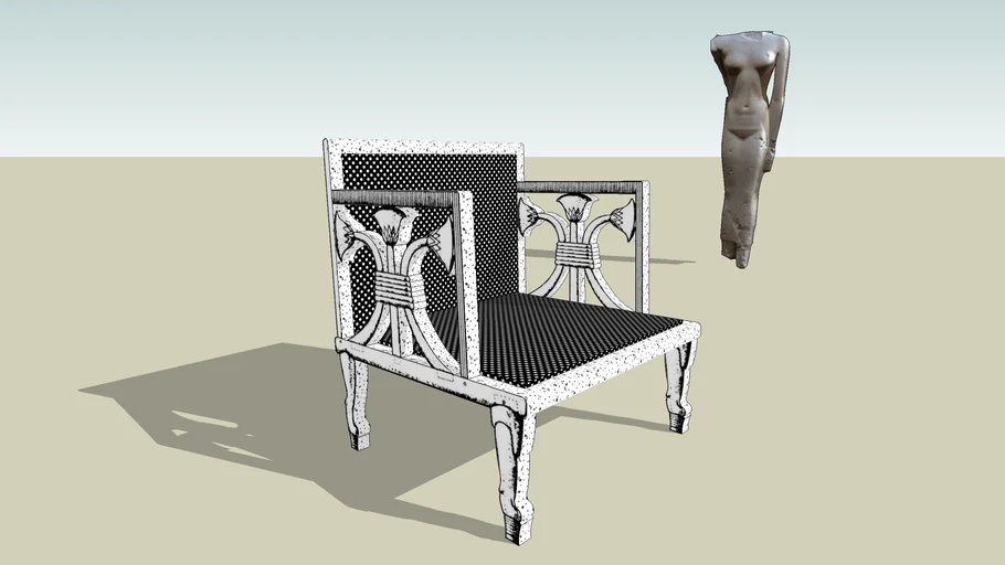 queen chair 3D Warehouse