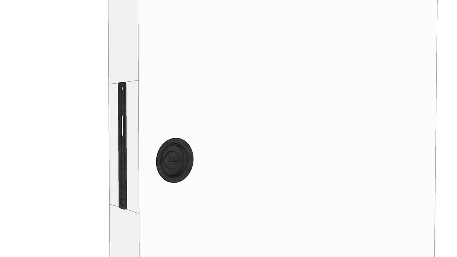 concealed-door-handle-with-lock-by-pooh-3d-warehouse