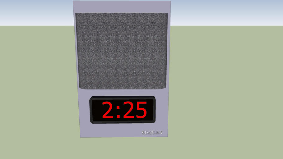 Simplex Digital Clock/Speaker 3D Warehouse