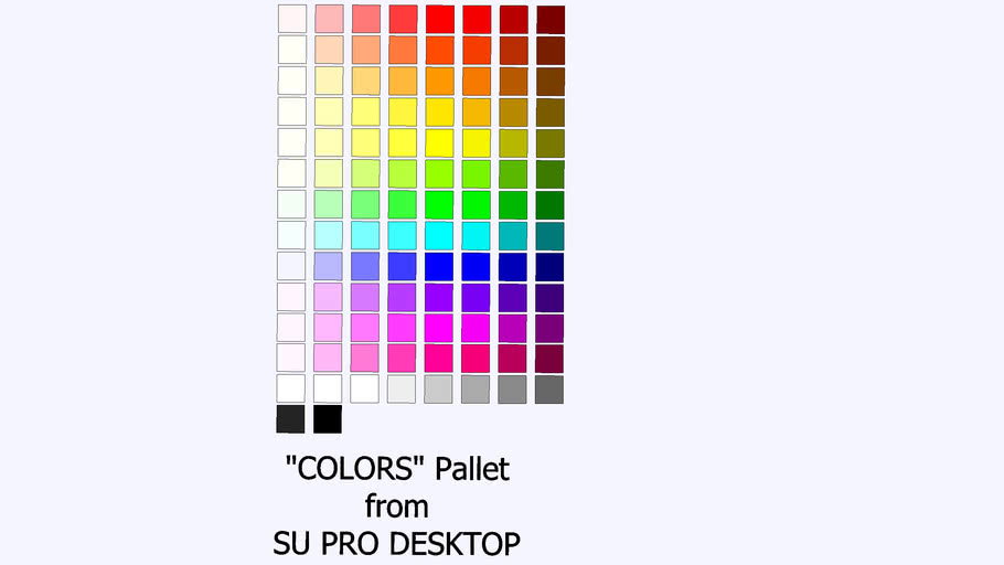 "COLORS" Pallet: Material pallet called "COLORS" in SU Pro Win