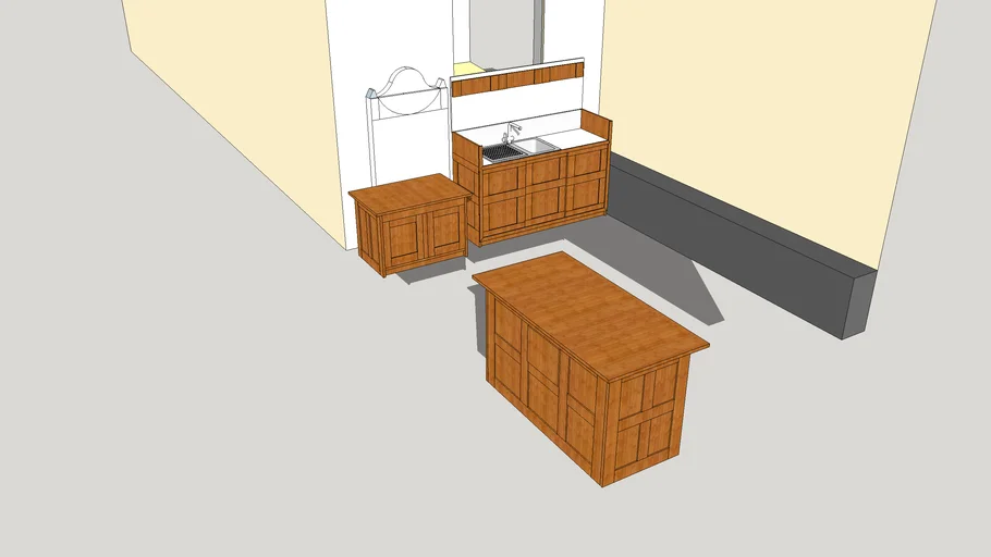 Proposed layout for kitchen area | 3D Warehouse