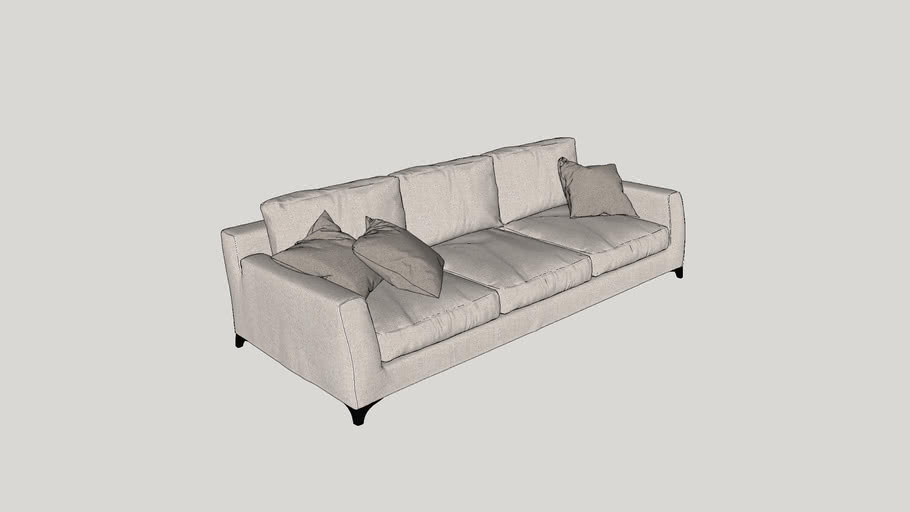 Creamy Sofa | 3D Warehouse