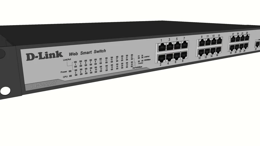 D-Link DGS-1224T Web Smart Switch | 3D Warehouse