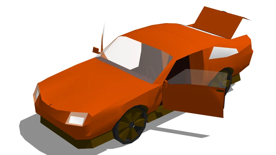 Simple (LOW POLY) Sport Car with dynamic attributes | 3D Warehouse