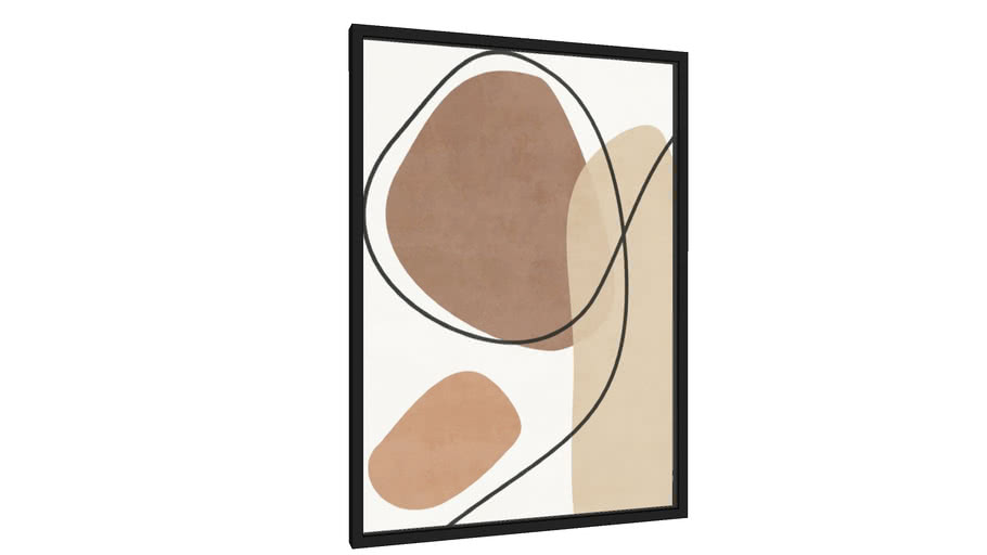 Quadro ABSTRACT ART ORANGE AND BEIGE Galeria9, por My Favorite Arts