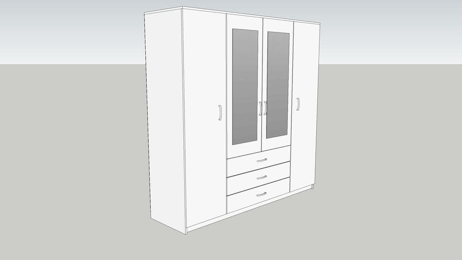 Wardrobe VINDERUP JYSK 3D Warehouse
