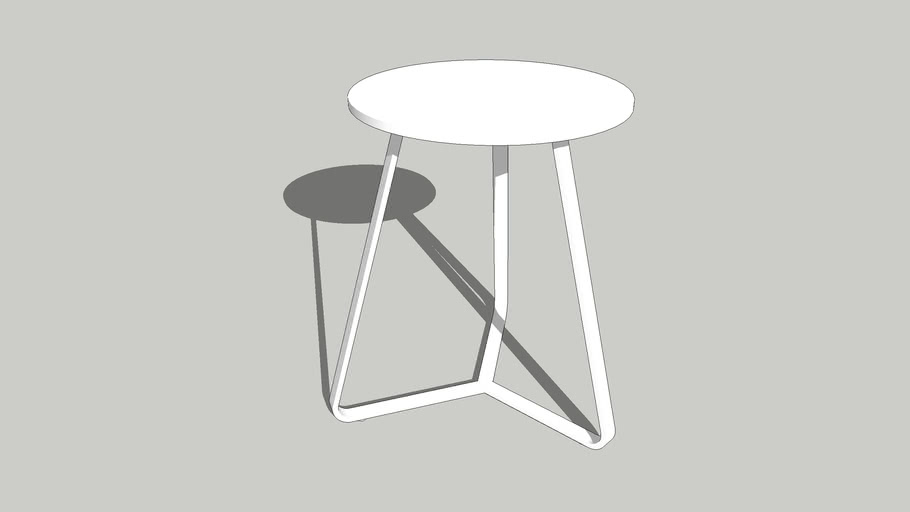 Easy-Fit Plus Side Table White 99930 - Akula Living