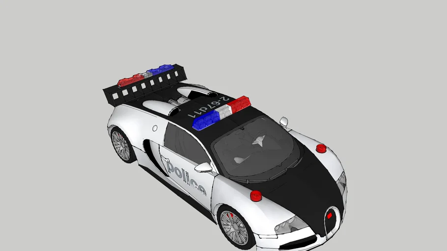 police car bugatti veyron