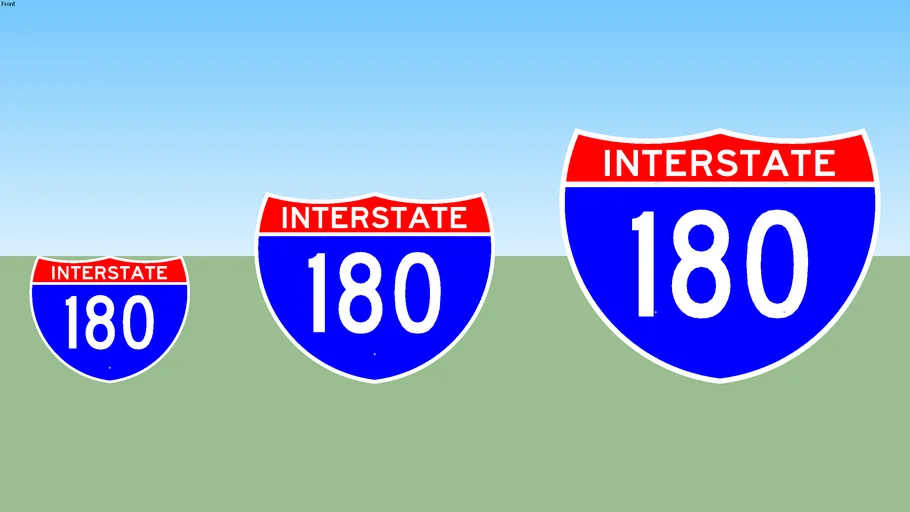 Interstate 180 Sign