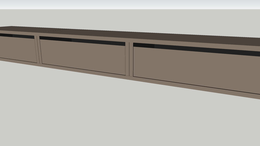 cb2 slice wallmounted storage shelves 3D Warehouse