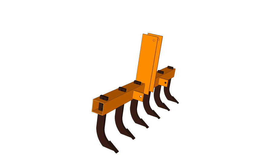 6 Point Ripper for 3 point hitch category 1 | 3D Warehouse