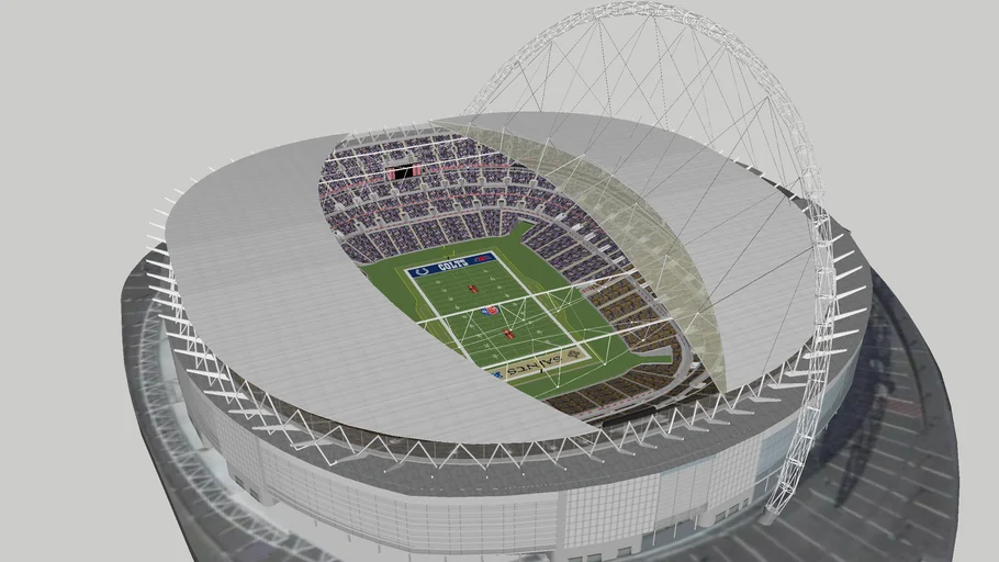 NFL at Wembley Stadium (Colts v Saints) + Fans Textures | 3D Warehouse