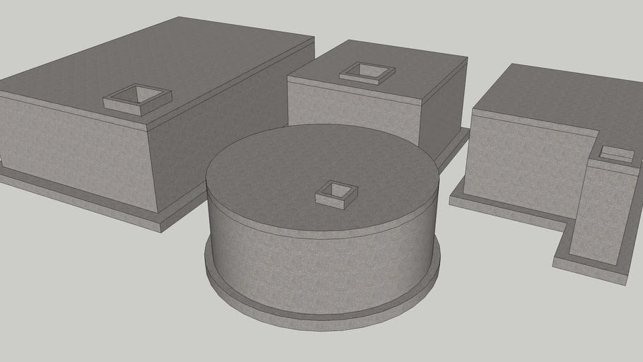 concrete water tank 3D Warehouse