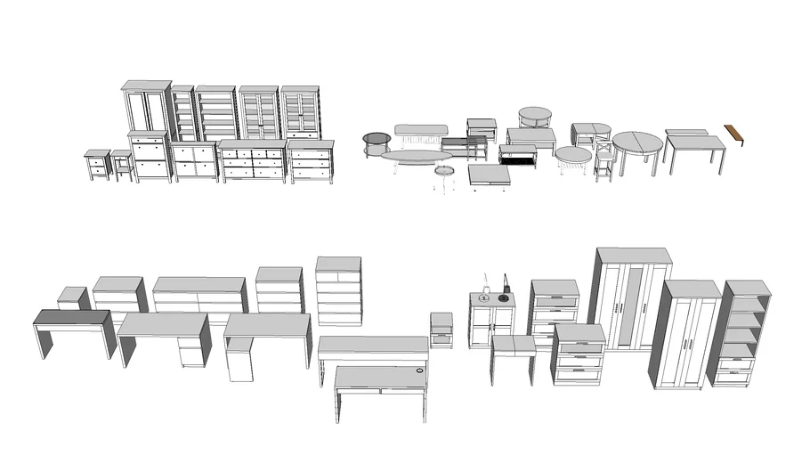 Мебель для 3d sketchup