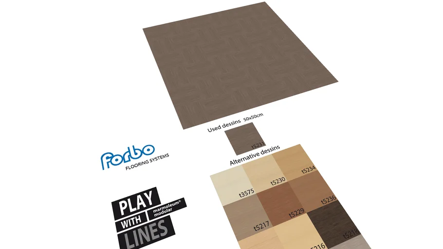 Marmoleum Modular PL35 Floorplan 3D Warehouse