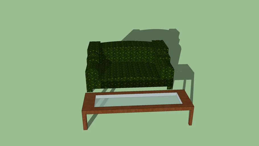 Fancy Sofa+Table 3D Warehouse