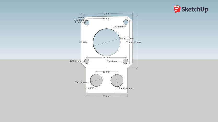 nema-17-plate-mount-3d-warehouse